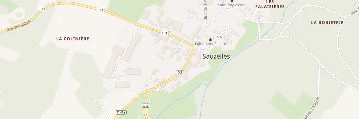 Plan du 4 Rte du Blanc à Sauzelles