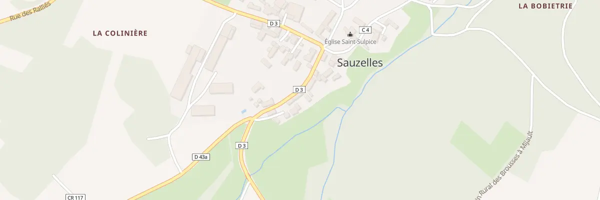Plan du 9 Rte du Blanc à Sauzelles