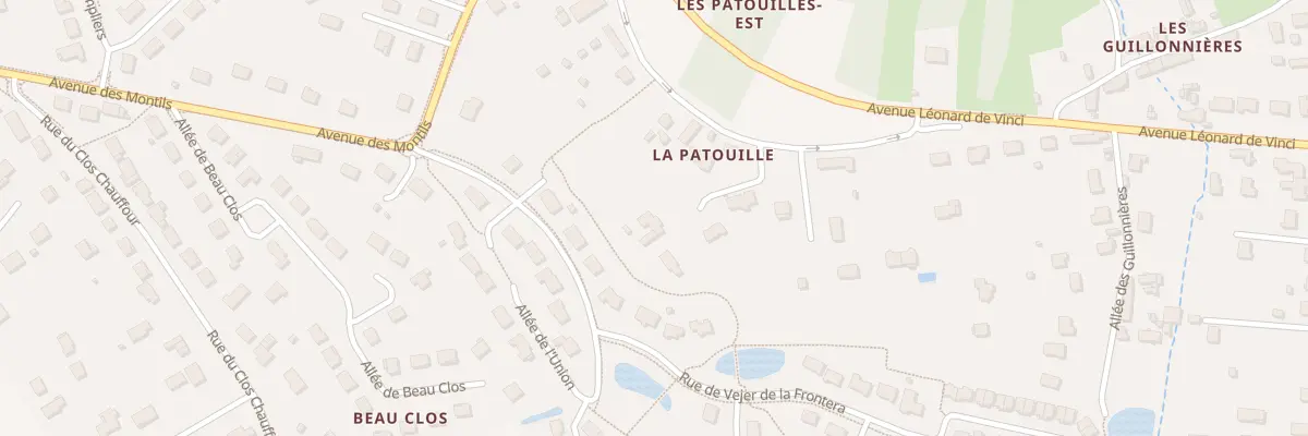 Plan du 4 All de la Patouille à Amboise