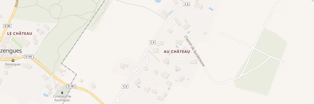 Plan du 309 Côte de la Vierge à Beaupuy