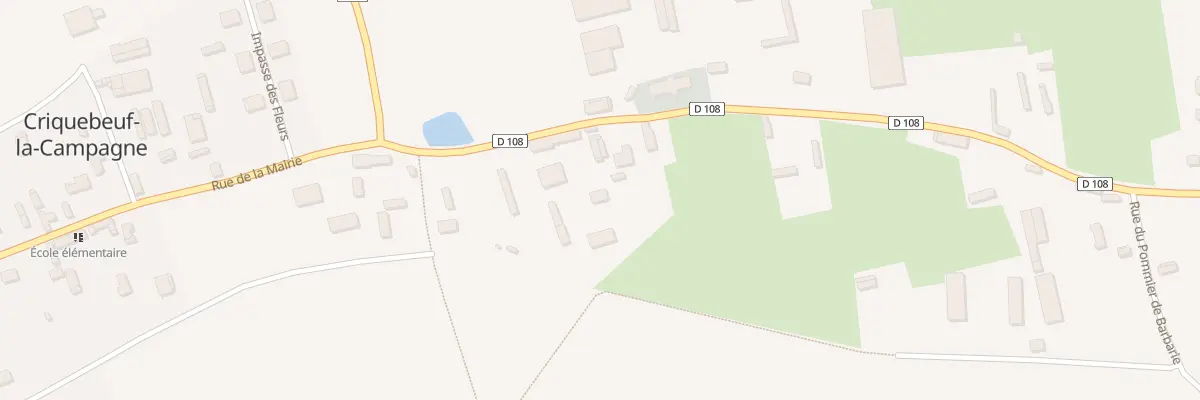 Plan du 7 Rue de l’Eglise à Criquebeuf-la-Campagne