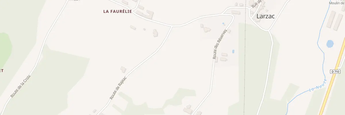 Plan du 243A Le Mondot à Larzac