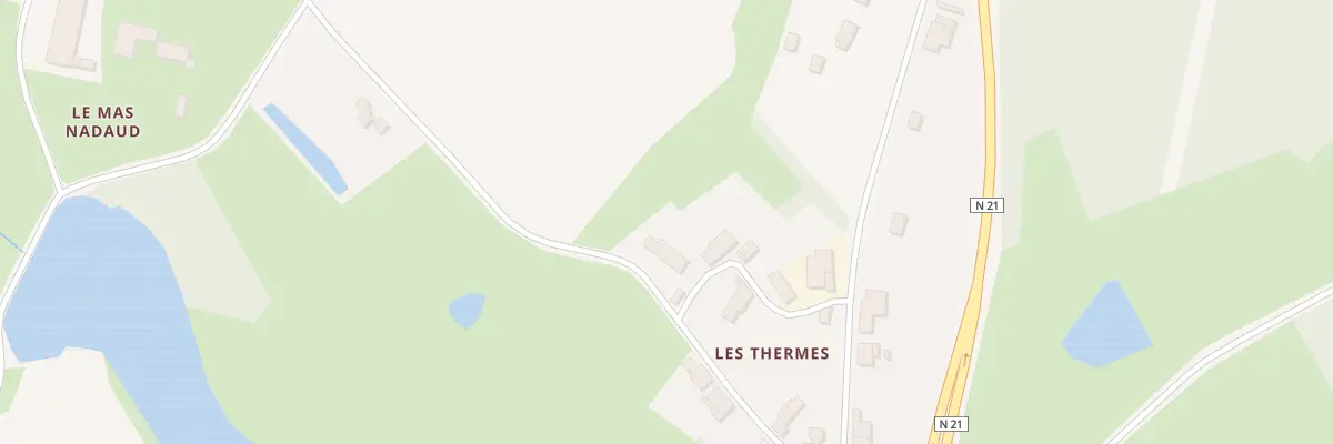 Plan du 64 Les Thermes à Pageas