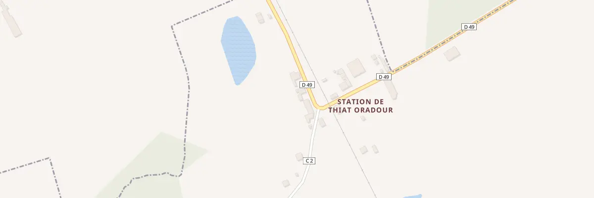 Plan du 11 Station de Thiat Oradour à Oradour-Saint-Genest