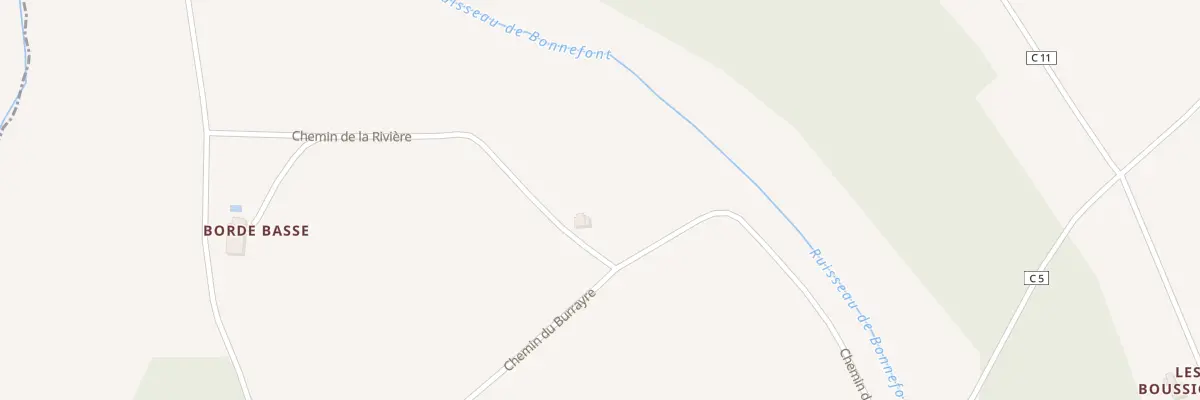 Plan du 5050 Le Burrayre à Fajolles