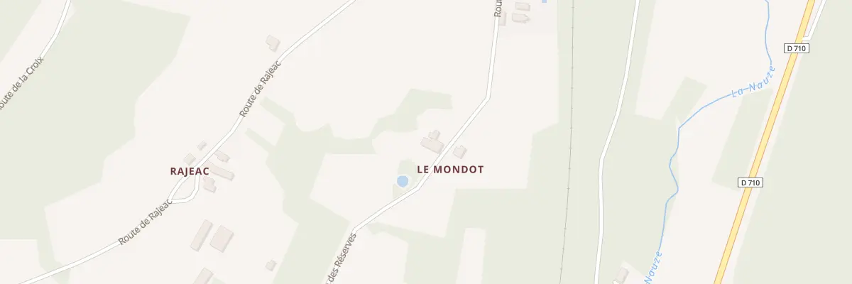 Plan du 26 Le Mondot à Larzac