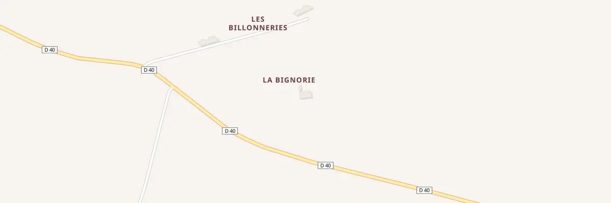 Plan du 1 La Billonnerie à Boursay