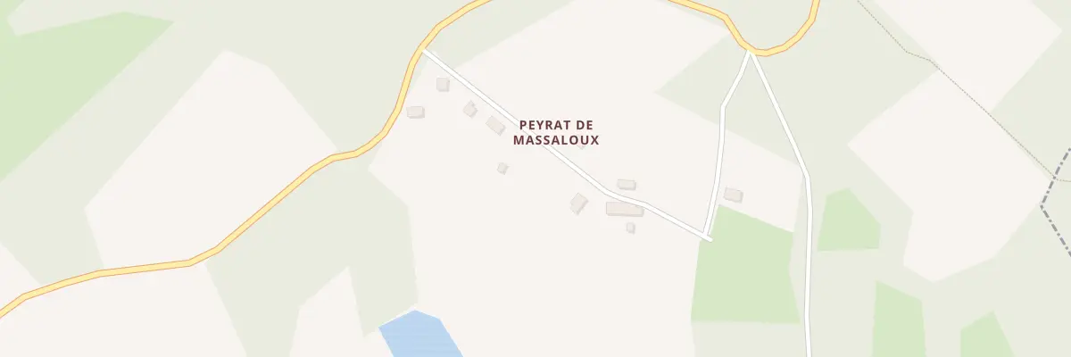 Plan du 10 Peyrat de Massaloux à Gorre