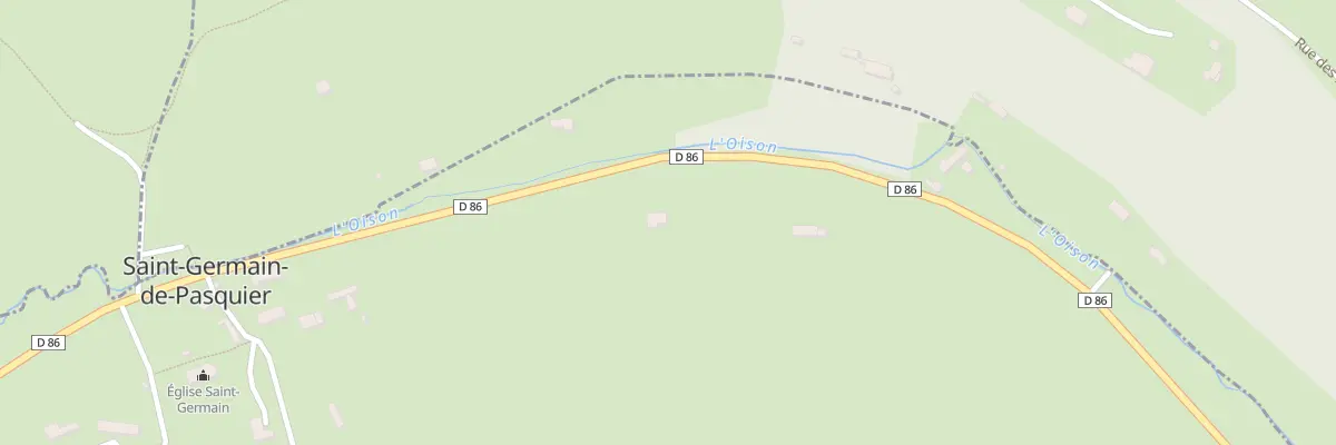 Plan du 1301 Rte de la Vallée de l’Oison à Saint-Germain-de-Pasquier