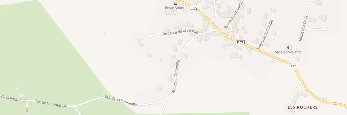 Plan du 3 Le Bourg à Saint-Sulpice-d’Excideuil