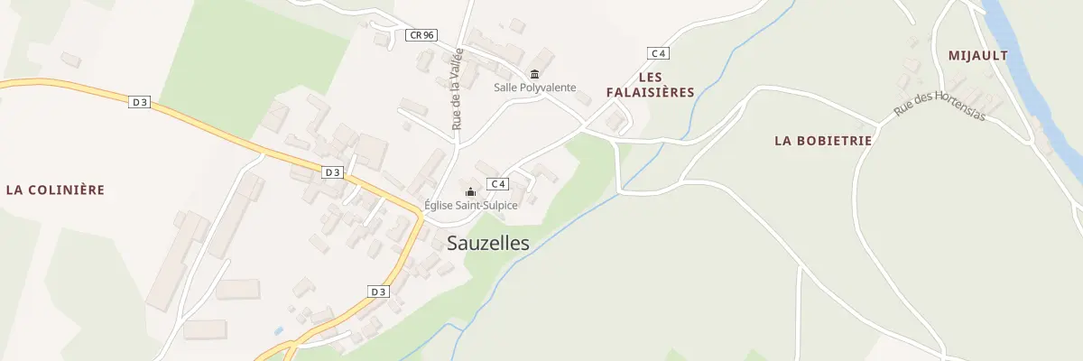 Plan du 8 Rue de Mijault à Sauzelles
