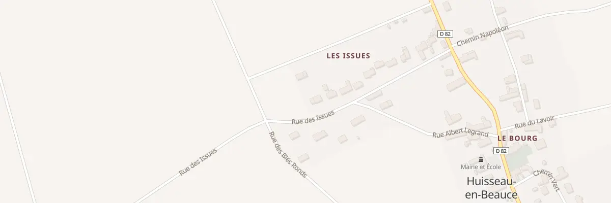Plan du 18 Rue Albert Legrand à Huisseau-en-Beauce
