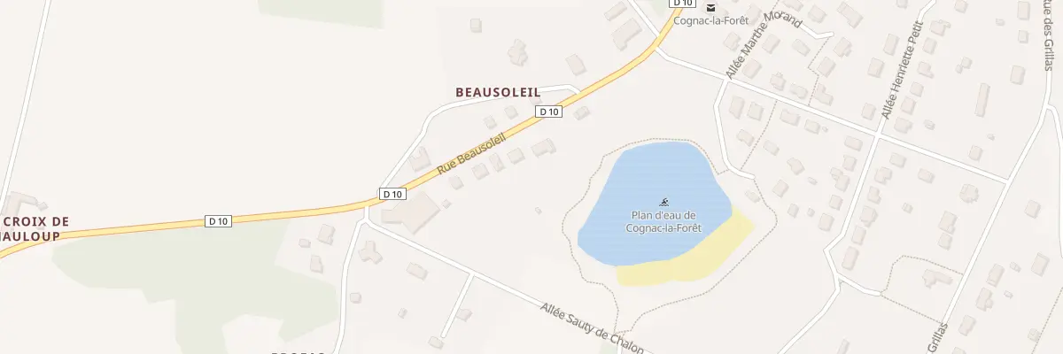Plan du 7 Rue Beausoleil à Cognac-la-Forêt