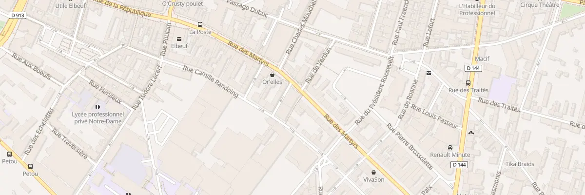 Plan du 1 Rue Charles Muller à Elbeuf