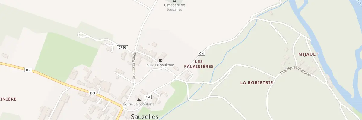 Plan du 1 Rue de Mijault à Sauzelles