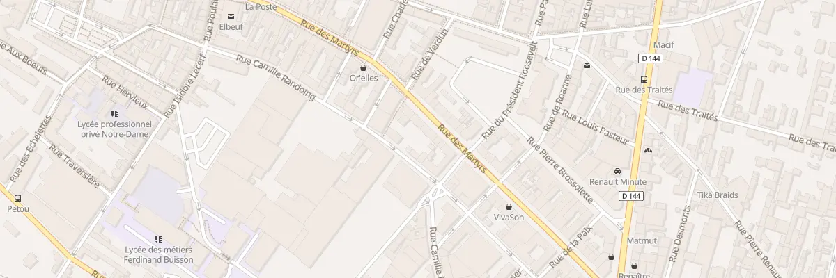 Plan du 31 Rue des Martyrs à Elbeuf