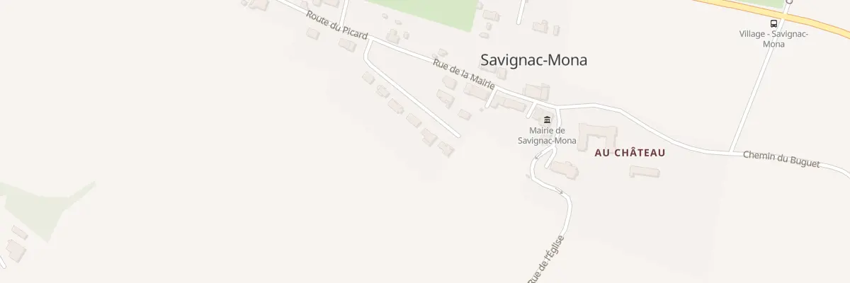 Plan du 10 Rue des Pyrénées à Savignac-Mona