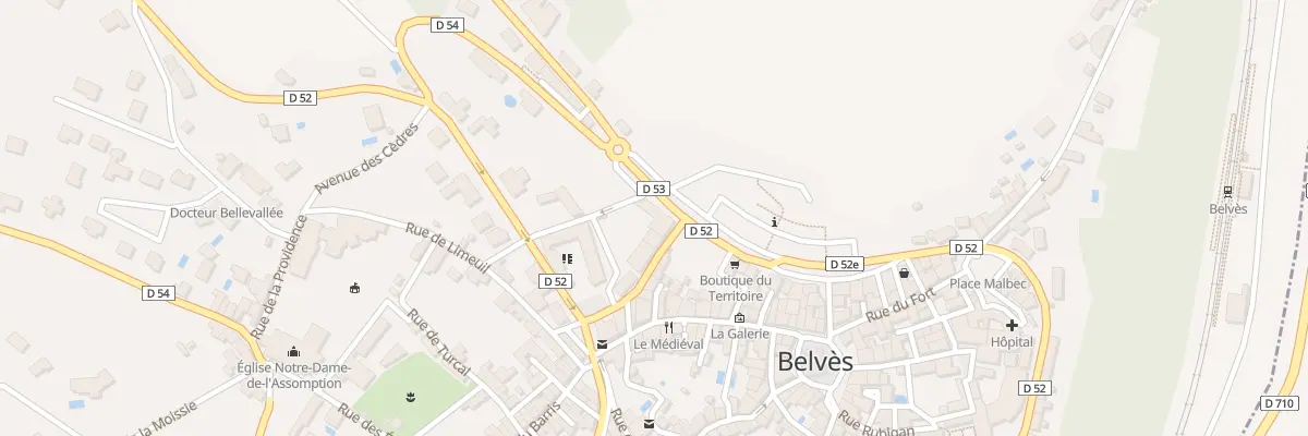 Plan du 14 Rue des Casernes à Pays de Belvès