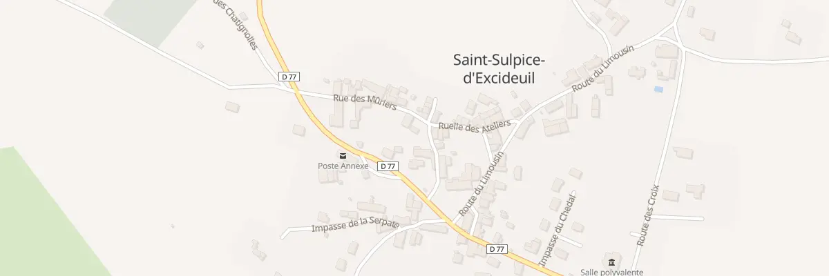 Plan du 20A Le Bourg à Saint-Sulpice-d’Excideuil