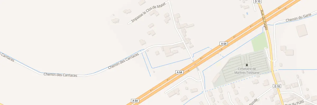 Plan du 1 Che des Carriaces à Martres-Tolosane