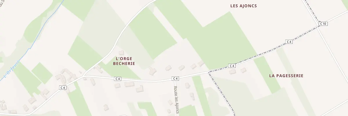 Plan du 17 L’Orge Becherie à Chédigny