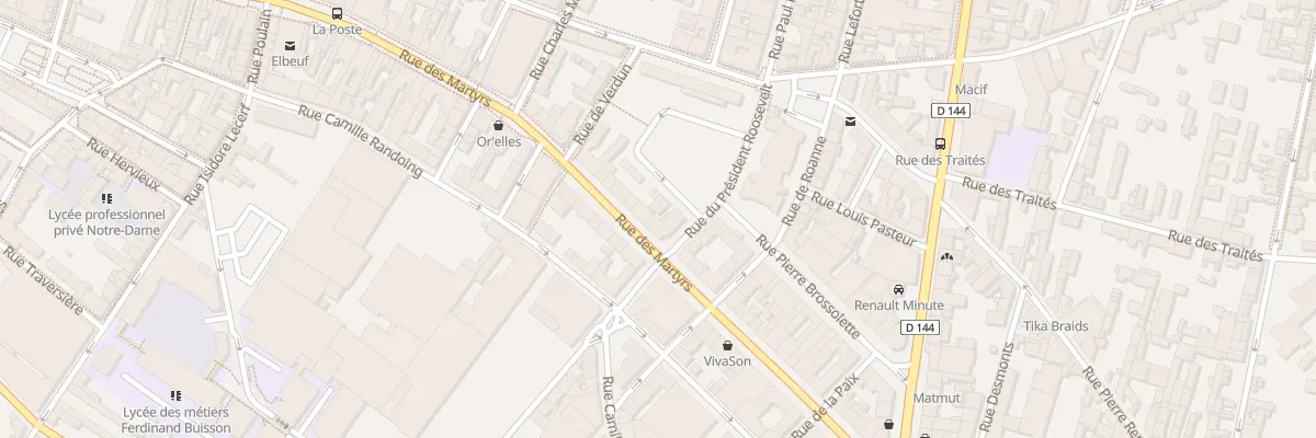 Plan du 36 Rue des Martyrs à Elbeuf