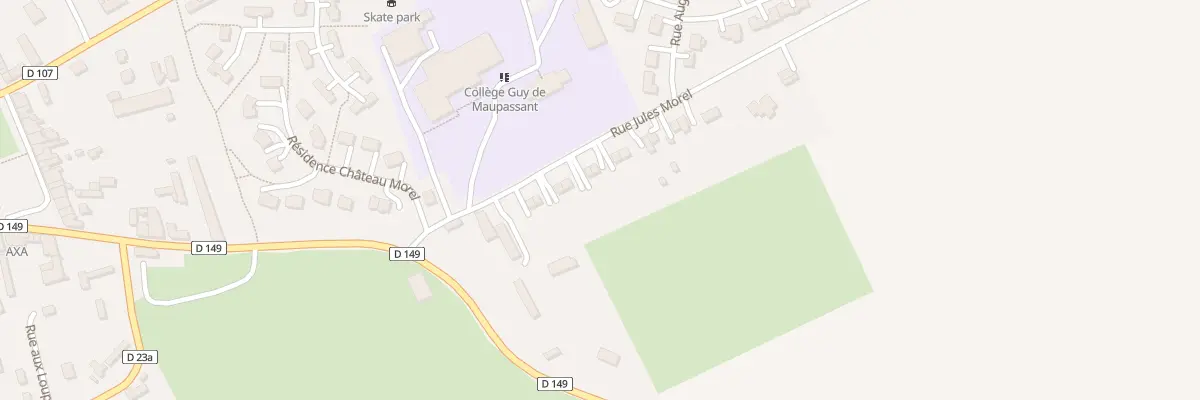 Plan du 12 Rue Jules Morel à Bacqueville-en-Caux