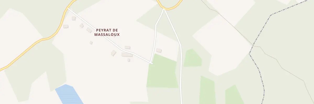 Plan du 9 Peyrat de Massaloux à Gorre