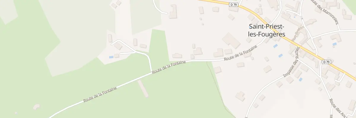 Plan du 81 Le Bourg à Saint-Priest-les-Fougères