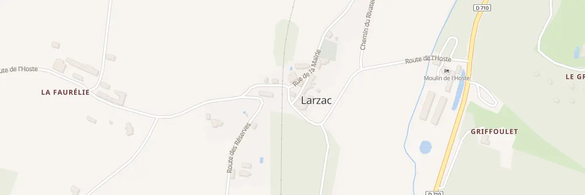 Plan du 101 Le Bourg à Larzac