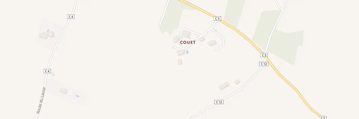 Plan du 458 Rte de Couet à Caumont