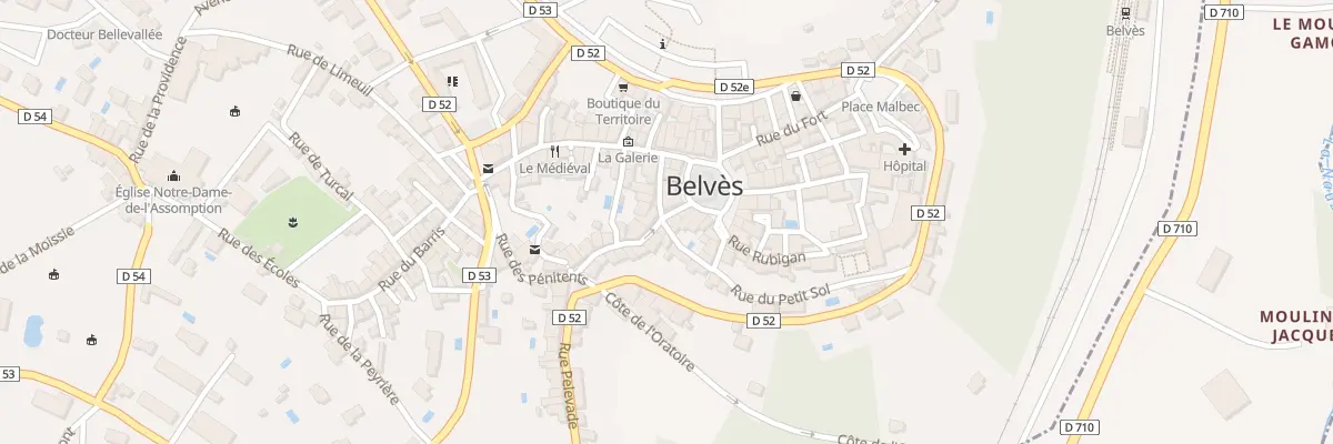 Plan du 1 Rue Saint-Félix à Pays de Belvès