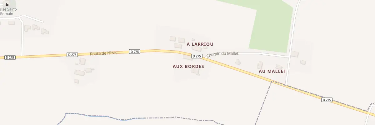 Plan du 5024 Aux Bordes à Nizas
