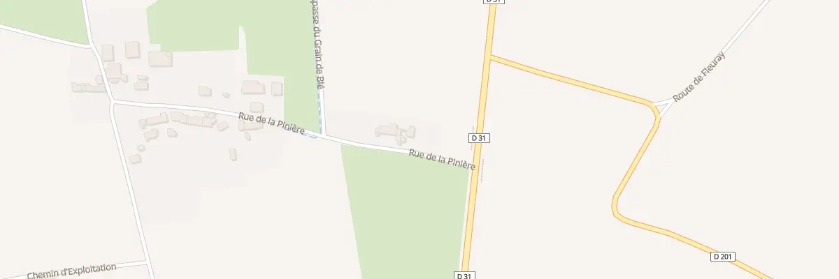 Plan du 8 Rue de la Piniere à Saint-Ouen-les-Vignes
