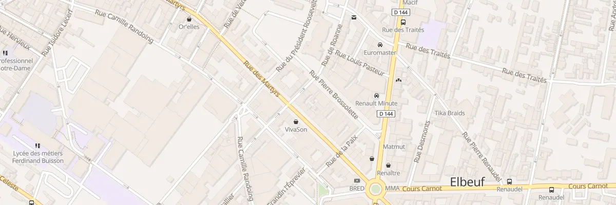 Plan du 26 Rue des Martyrs à Elbeuf