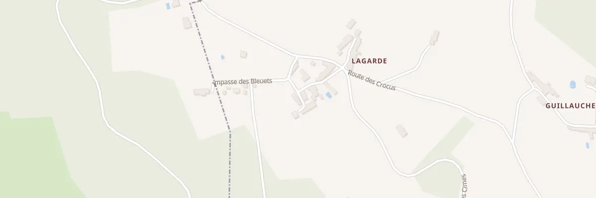 Plan du 100 Lagarde à Sainte-Eulalie-d’Ans