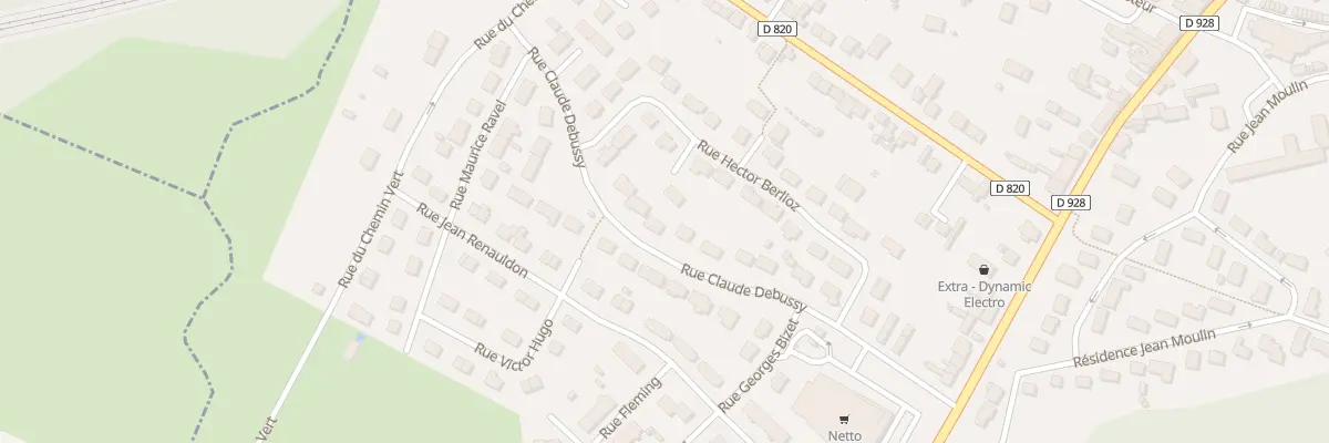 Plan du 13 Rue Claude Debussy à La Loupe