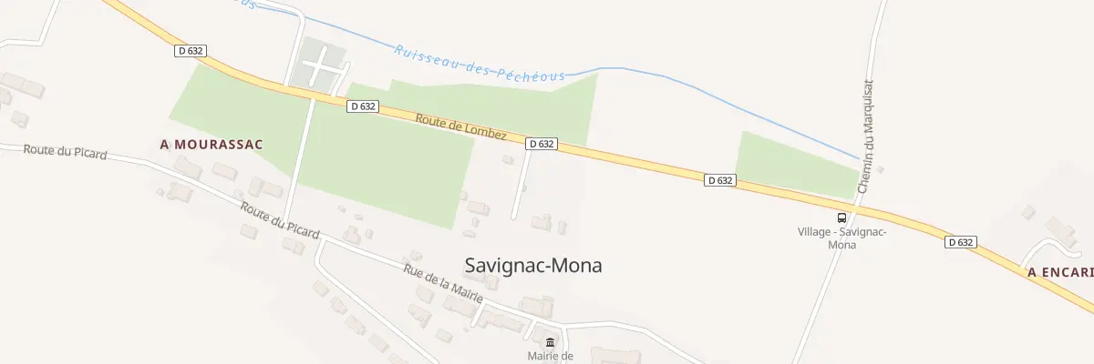 Plan du 5012B Aux Pagueres du Village à Savignac-Mona