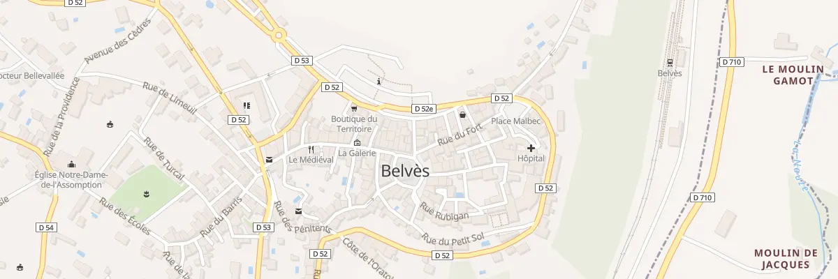 Plan du 2 Rue de la Brèche à Pays de Belvès