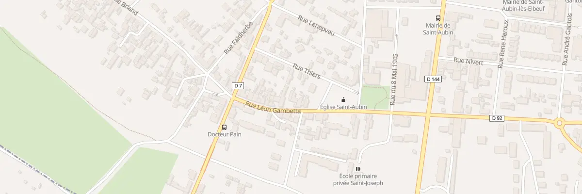 Plan du 16 Rue Léon Gambetta à Saint-Aubin-lès-Elbeuf