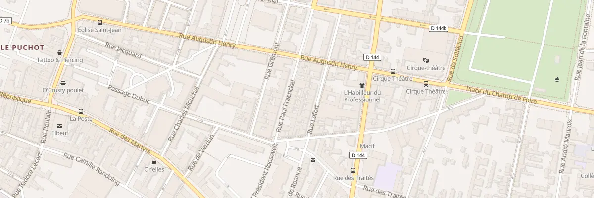 Plan du 25 Rue Paul Fraenckel à Elbeuf