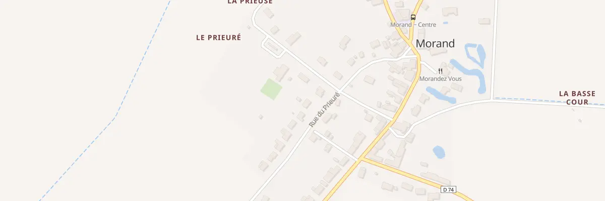 Plan du 8 Rue du Prieuré à Morand