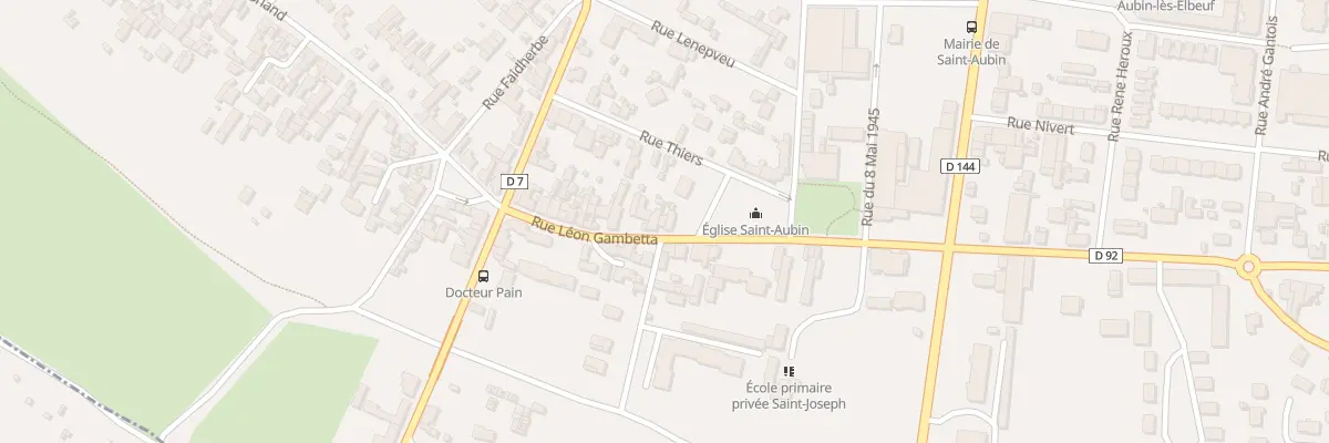 Plan du 10 Rue Léon Gambetta à Saint-Aubin-lès-Elbeuf