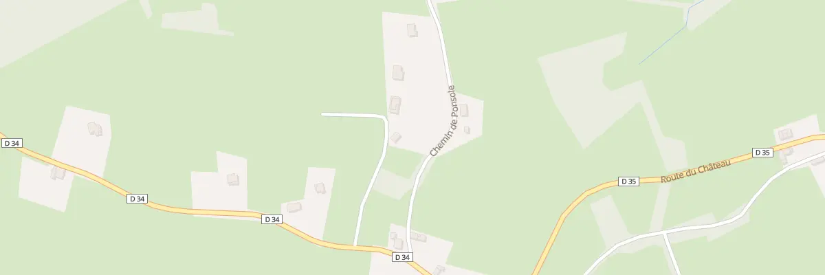 Plan du 223 Ponsole à Betchat