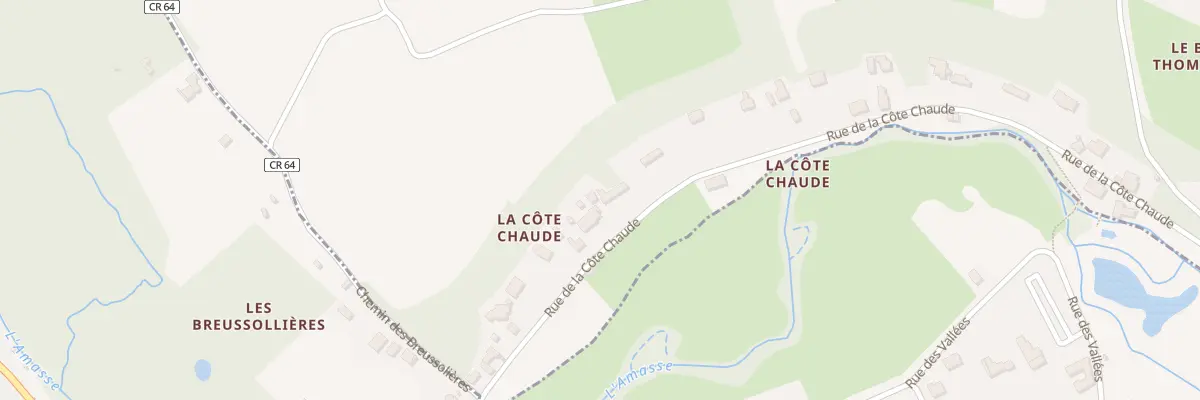 Plan du 43 Rue de la Cote Chaude à Saint-Règle