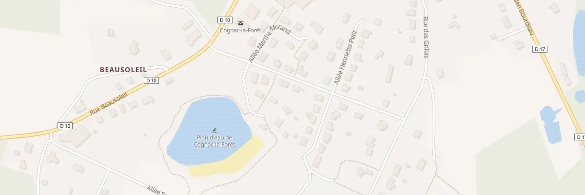 Plan du 6 Rue du Stade à Cognac-la-Forêt
