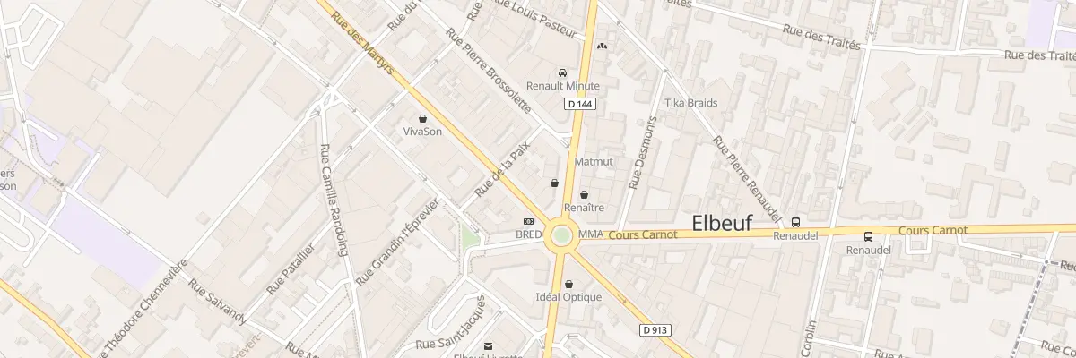 Plan du 4 Rue des Martyrs à Elbeuf
