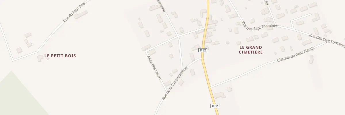 Plan du 14 Rue de la Garenne à Huisseau-en-Beauce