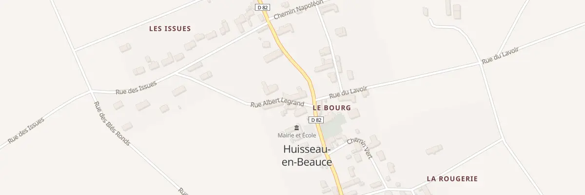 Plan du 4 Rue Albert Legrand à Huisseau-en-Beauce