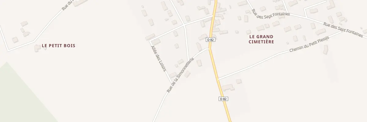 Plan du 6 Rue de la Simonnetterie à Huisseau-en-Beauce